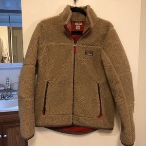 LL Bean Sherpa jacket, cute and comfy!